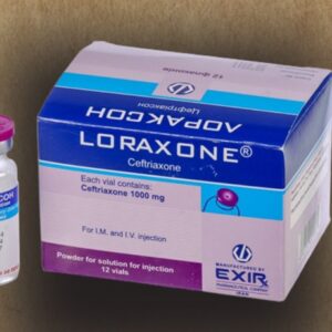 Loraxone Generic- Ceftriaxone Dose- 1000 Mg Injection