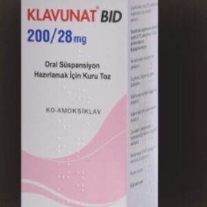 Klavunat Bid 200/28mg Generic- Amoxicillin 200mg/5ml Clavulanic Acid 28,5mg/5 Ml
