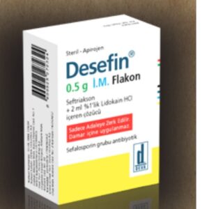 Desefin Generic- Ceftriaxone Dose- 500 Mg Injection