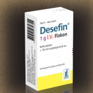 Desefin Generic- Ceftriaxone Dose- 1000 Mg Injection